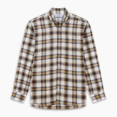 Multi Check Linen Weekend Fit Hayne Shirt