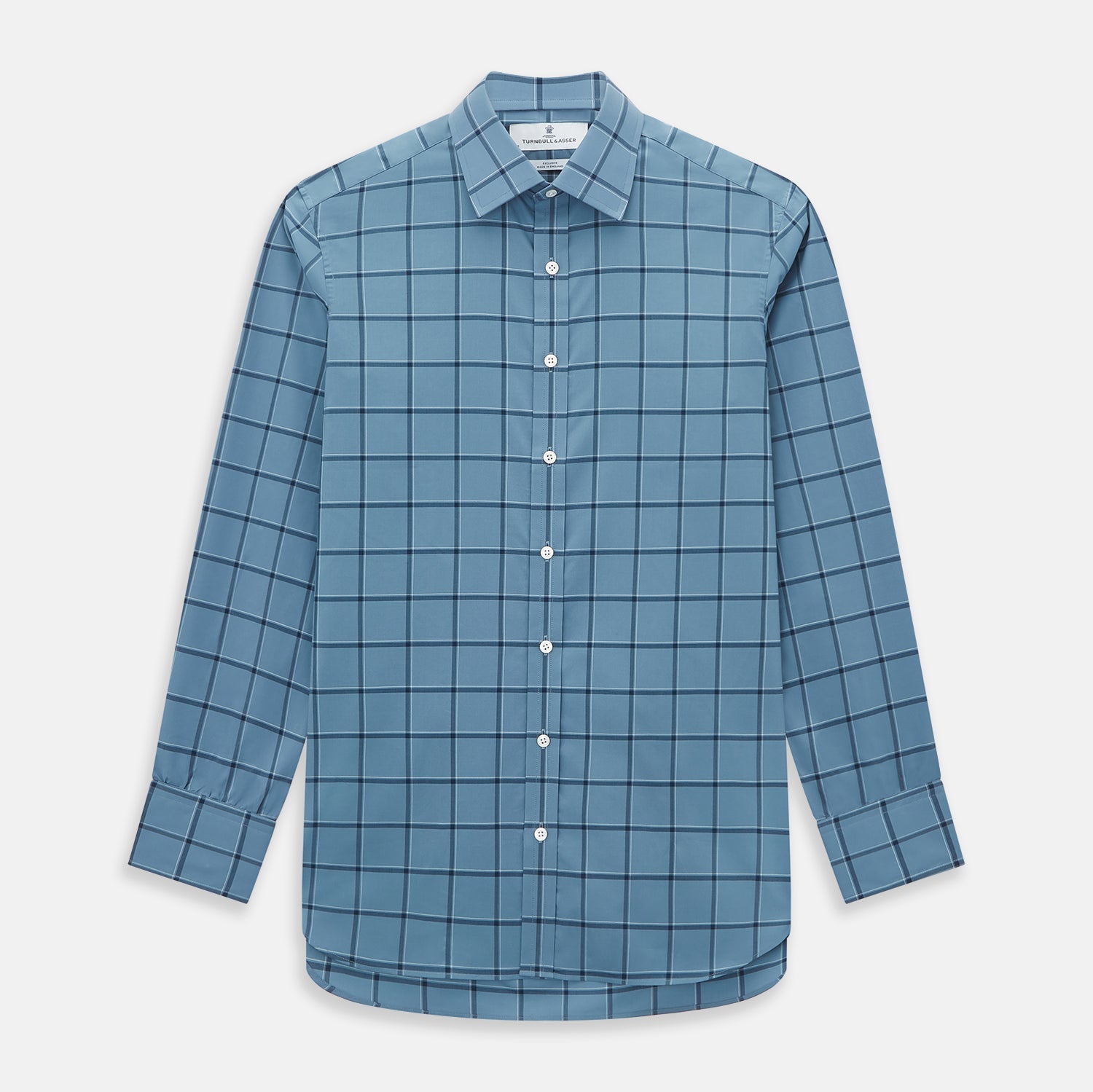 Grey Grid Check Mayfair Shirt