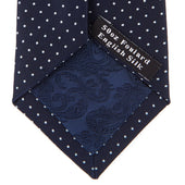 And Spot Printed Silk Tie