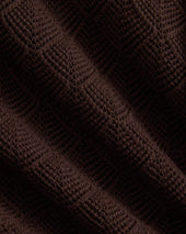 Open-Knit Resort Shirt | Coffee Bean