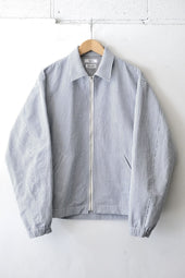 FUJITO Zip Up Blouson Indigo Stripe | Directors Web Shop powered by BASE