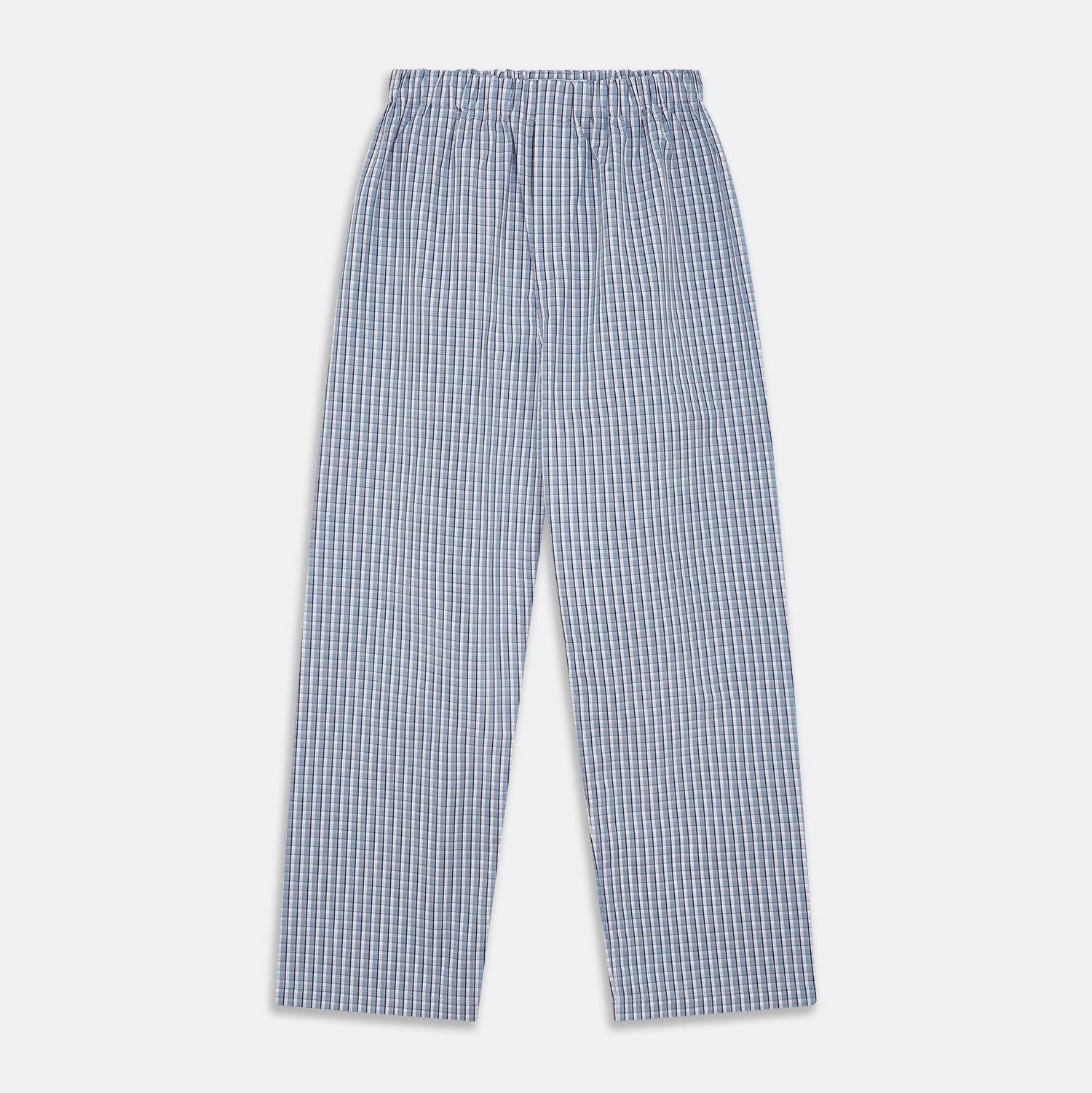 And White Check Cotton Hastings Pyjama Trousers