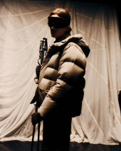 Alpine Tech Hooded Down Parka Sand Beige