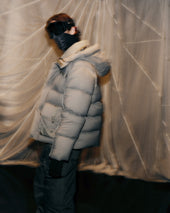 Alpine Tech Hooded Down Parka Sand Beige