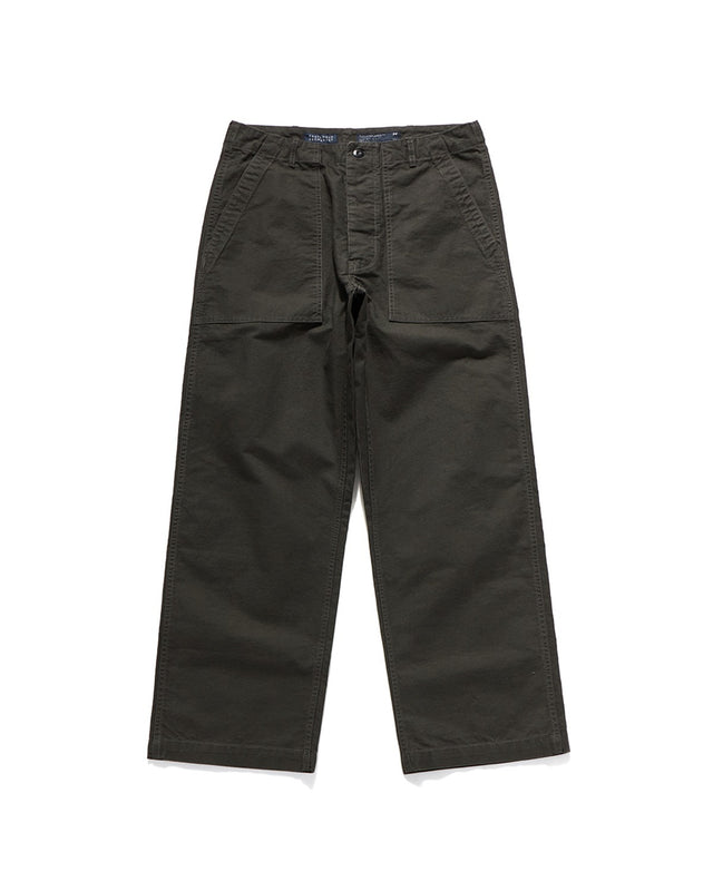 FATIGUE PANTS_LOT.025 / ASH BLACK BACKSATIN