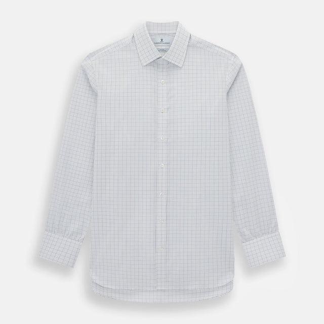 Navy and Blue Multi Grid Check Mayfair Shirt