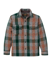 Mackinaw Wool Jac-shirt - Green / Orange / Gray Plaid