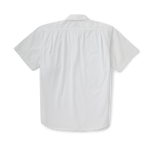Filson's Washed Short Sleeve Feather Cloth Shirt - White