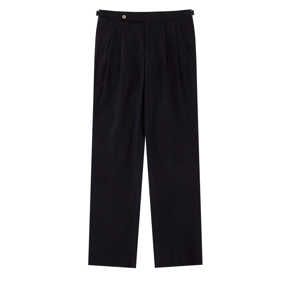 Essential Gaberdine Cotton 2pleats Relaxed Chino