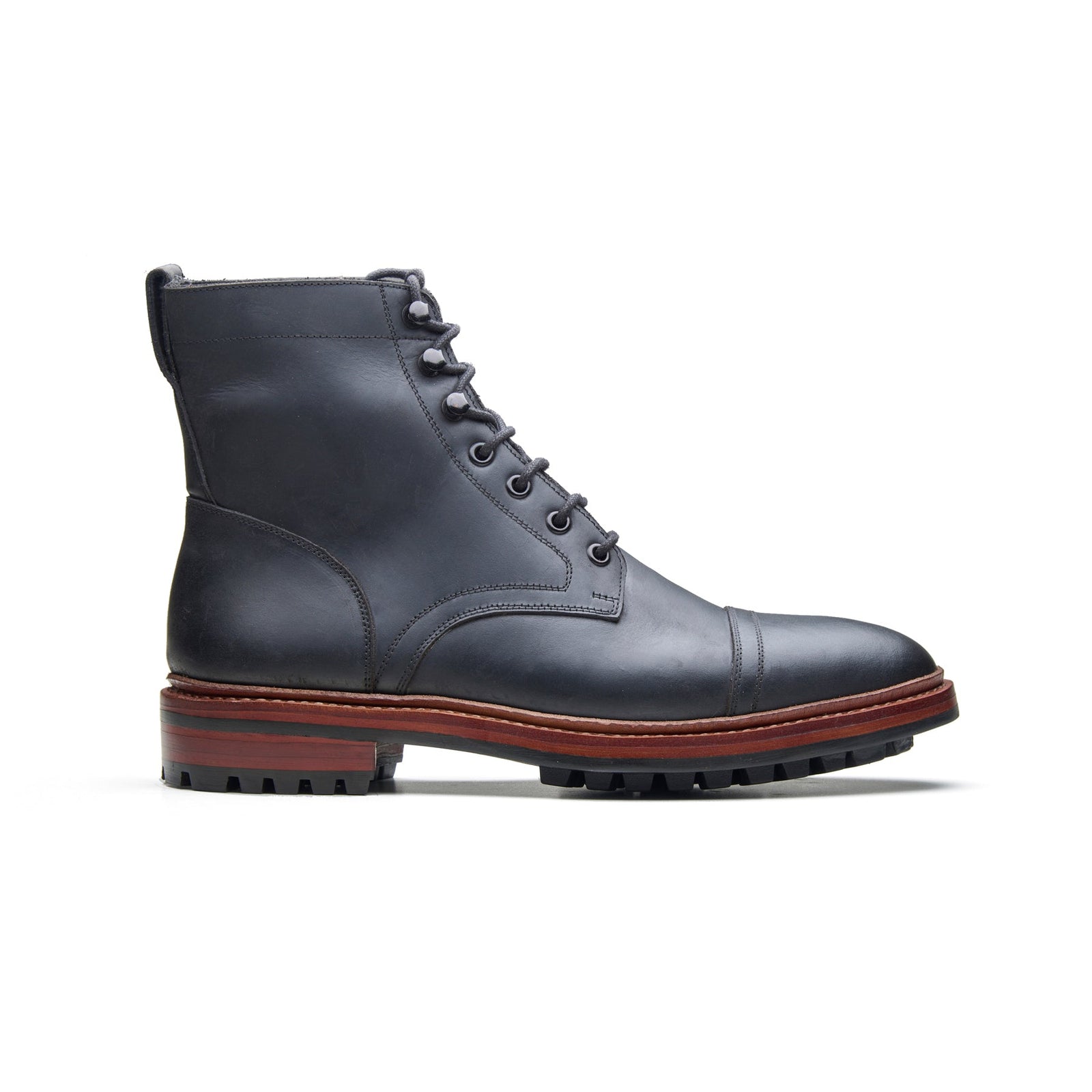 Dixon Cap Toe Derby Boot Pullup Hand Welted Stout Boots