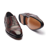 Marcus Quarter Brogue Bordeaux Hand Welted Patina Collection