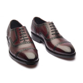 Marcus Quarter Brogue Bordeaux Hand Welted Patina Collection
