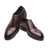 Marcus Quarter Brogue Bordeaux Hand Welted Patina Collection
