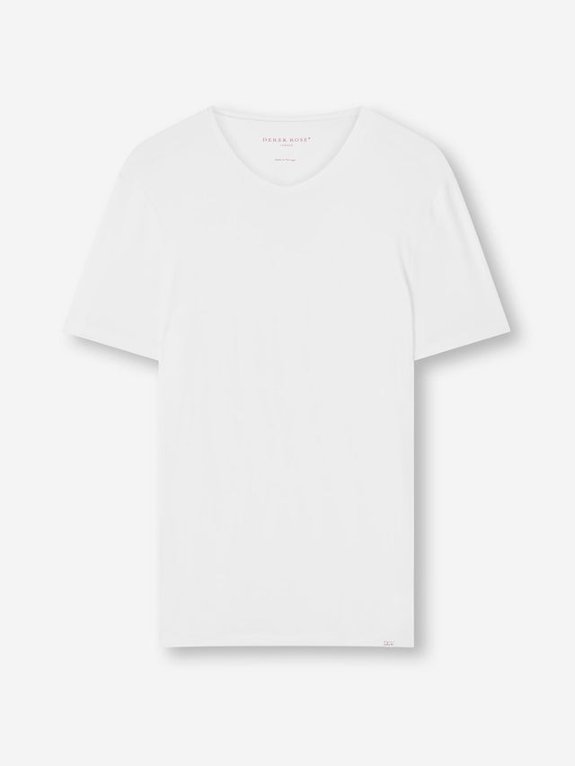Men's Underwear V-Neck T-Shirt Alex Micro Modal Stretch White