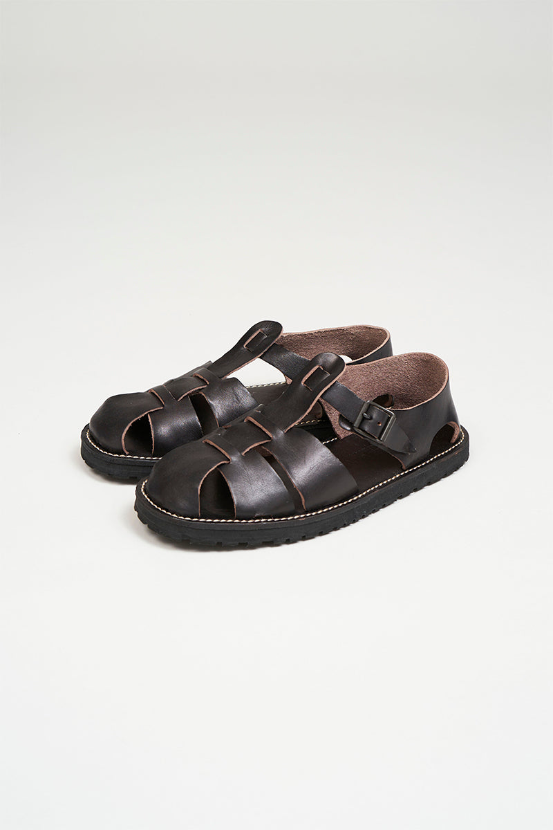 Man Leather Gurkha Sandal