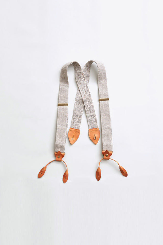 【ナイジェル・ケーボン】MAN / USアーミーサスペンダー - リネン / US ARMY SUSPENDER -LINEN