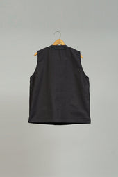 【ナイジェル・ケーボン】MAN / ファーマーベスト - ストライプダブルクロス / FARMER VEST - STRIPE DOUBLE CLOTH