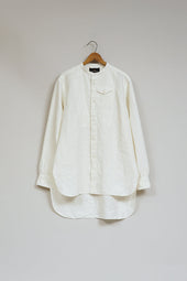 【ナイジェル・ケーボン】MAN / サドラーシャツ - ハイデンシティリネン ニドム / SADDLER SHIRT - HIGHDENSITY LINEN NIDOM