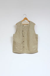 【ナイジェル・ケーボン】MAN / ファーマーベスト - ヘビーヘリンボーン / FARMER VEST HEAVY - HERRINGBONE