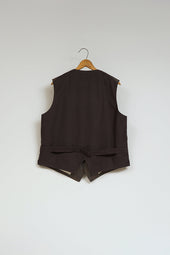【ナイジェル・ケーボン】MAN / コブラーベスト - ヘンプチェック / COBBLER VEST - HEMP CHECK