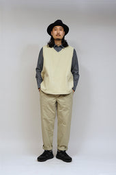 Man French Work Short Vest