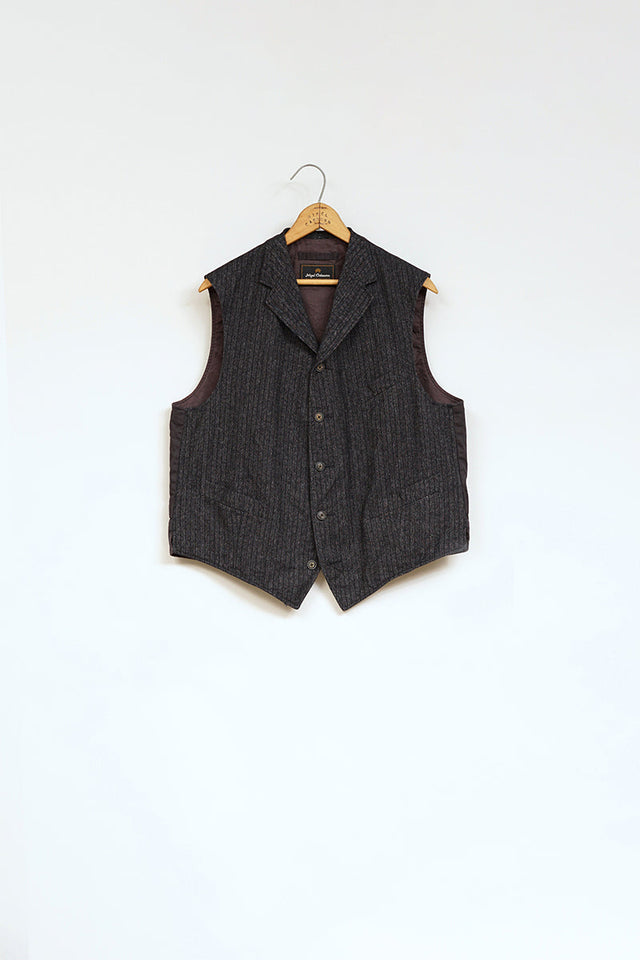 【ナイジェル・ケーボン】MAN / ブラックスミスベスト - ストライプ / BLACKSMITH VEST - STRIPE