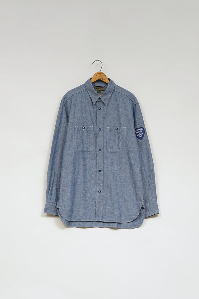 【ナイジェル・ケーボン】MAN / USネイビーシャツ - ダンガリー / US NAVY SHIRT - DUNGAREE