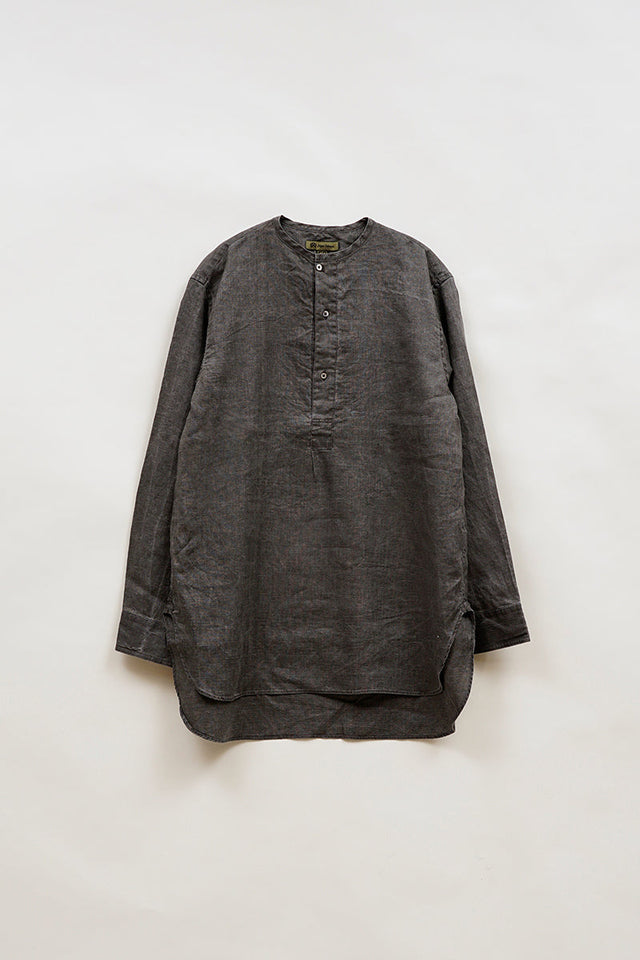 【ナイジェル・ケーボン】MAN / ヘンリーネックシャツ - ヘンプ / HENLEY SHIRT - HEMP