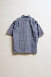 【ナイジェル・ケーボン】MAN / オープンカラーシャツ - ウォバッシュダンガリー / OPEN COLLAR SHIRT - WABASH DUNGAREE