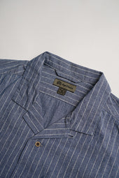 【ナイジェル・ケーボン】MAN / オープンカラーシャツ - ウォバッシュダンガリー / OPEN COLLAR SHIRT - WABASH DUNGAREE