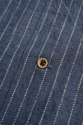 【ナイジェル・ケーボン】MAN / オープンカラーシャツ - ウォバッシュダンガリー / OPEN COLLAR SHIRT - WABASH DUNGAREE