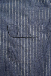【ナイジェル・ケーボン】MAN / オープンカラーシャツ - ウォバッシュダンガリー / OPEN COLLAR SHIRT - WABASH DUNGAREE