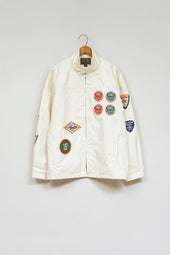 【ナイジェル・ケーボン】MAN / キャップスリーブワッペンジャケット - コットンナイロンピンオックス / CAPSLEEVE WAPPEN JACKET - COTTON NYLON PIN OX