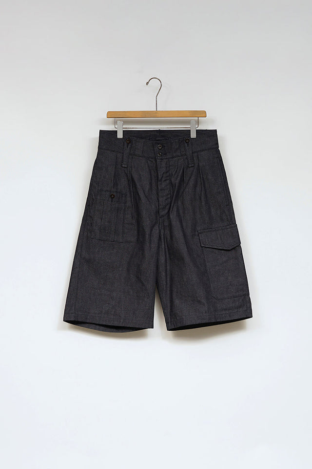 【ナイジェル・ケーボン】MAN / バトルドレスショーツ - 10オンス デニム / BATTLE DRESS SHORT - 10oz DENIM