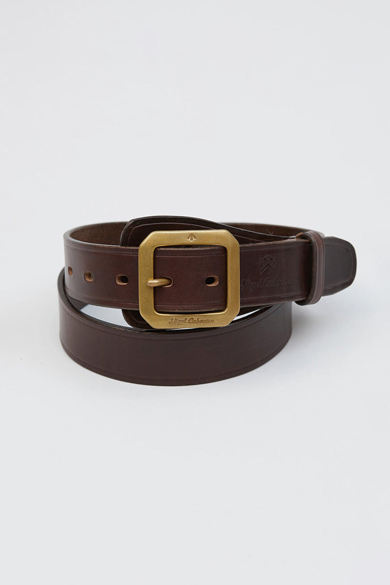 Man Garrison Belt Peat Label