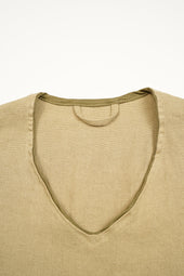 Man French Work Vest Linen Pin Ox