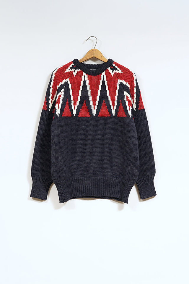 【ナイジェル・ケーボン】MAN / キークルーニット / KEY CREW KNIT