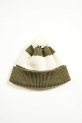 Man Stripe Bobble Hat