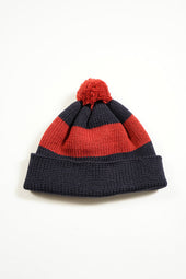 【ナイジェル・ケーボン】MAN / ストライプボブルハット / STRIPE BOBBLE HAT
