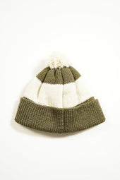 Man Stripe Bobble Hat