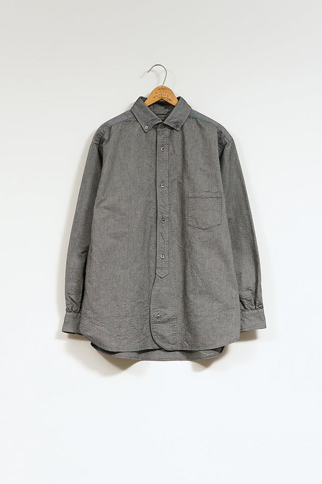 【ナイジェル・ケーボン】MAN / ブリティッシュオフィサーズシャツ - タイプ2 ブラック/ BRITISH OFFICERS SHIRT - TYPE2 BLACK