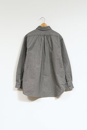 【ナイジェル・ケーボン】MAN / ブリティッシュオフィサーズシャツ - タイプ2 ブラック/ BRITISH OFFICERS SHIRT - TYPE2 BLACK