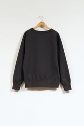 【ナイジェル・ケーボン】MAN / 50s クルーネック - 20.5オンスブラック / 50s CREW NECK - 20.5oz BLACK