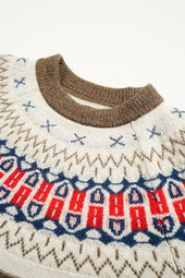 Man Nordic Sweater Snow Pattern