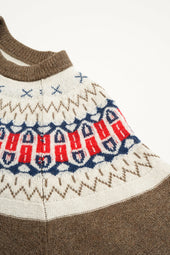 Man Nordic Sweater Snow Pattern