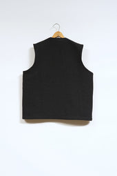 Man Zip Up Vest Rag Jacquard