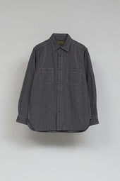 【ナイジェル・ケーボン】MAN / ニューメディカルシャツ - ソルト＆ペッパー / NEW MEDICAL SHIRT SALT&PEPPER