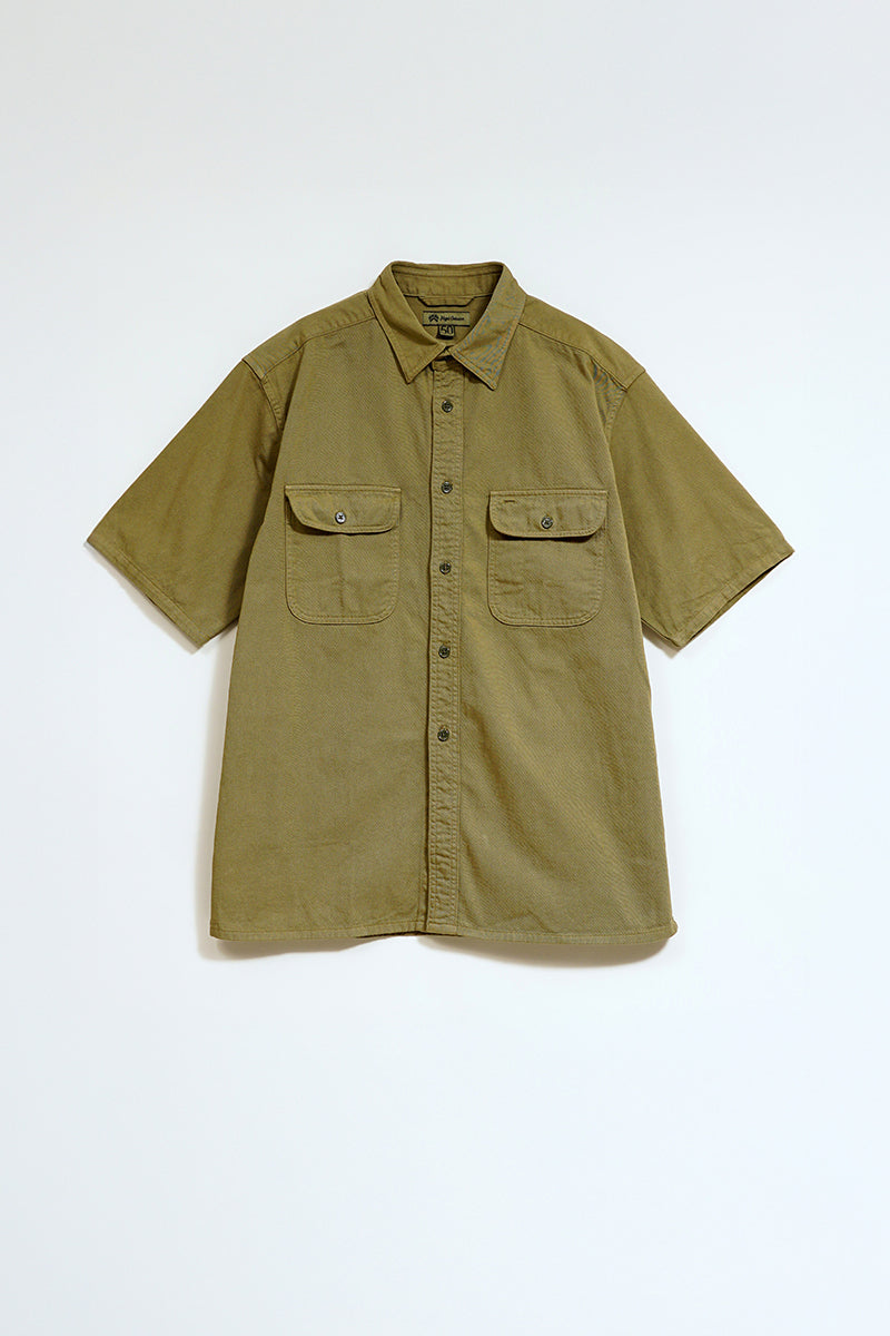 Man 50s 50s Square Hem Work Shirt