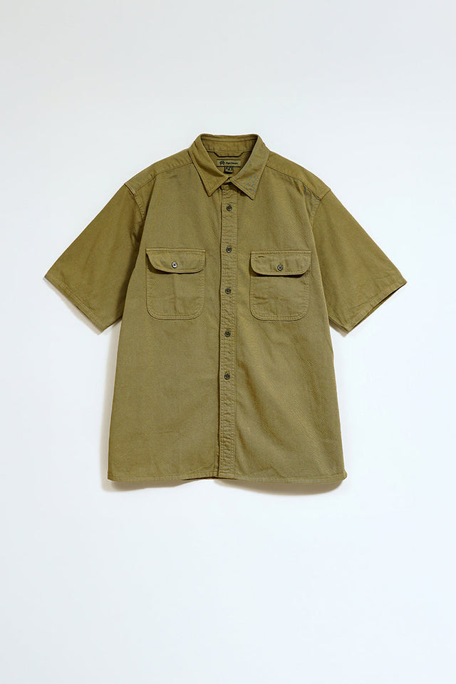 【ナイジェル・ケーボン】MAN / 50s スクエアヘムワークシャツ / 50s SQUARE HEM WORK SHIRT