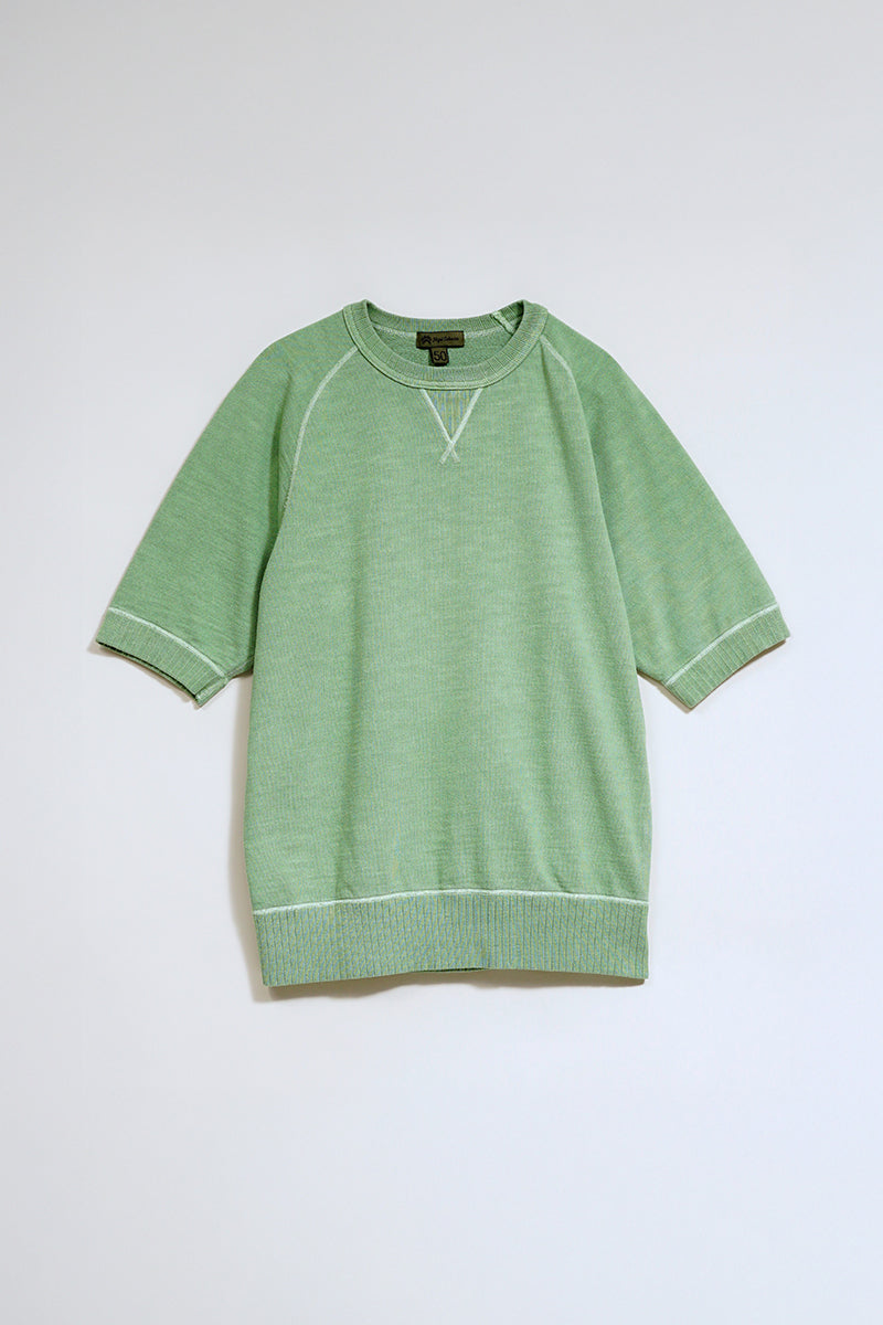 Man Shortsleeve Sweat Shirt Cotton Pigment